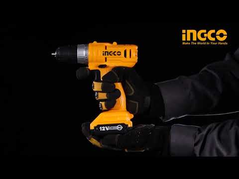 9 mm INGCO CDLI1211 Cordless Drill Pistol Grip Drill
