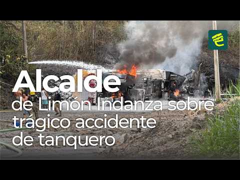 Alcalde de Limón Indanza se refiere al trágico volcamiento de un tanquero de combustible