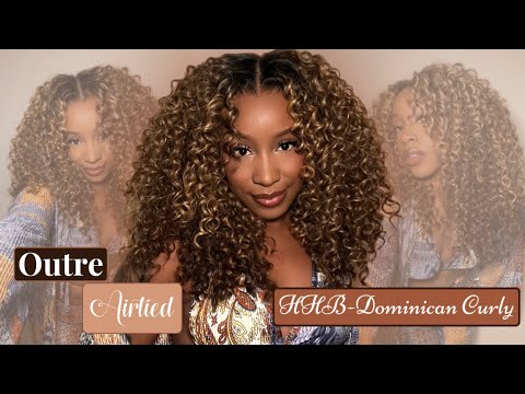 NEW!!! Outre AIRTIED Human Hair BLEND DOMINICAN CURLY!...