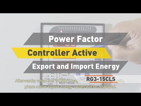 RG3-15 CLS Power Factor Controller Active Export and Import Energy