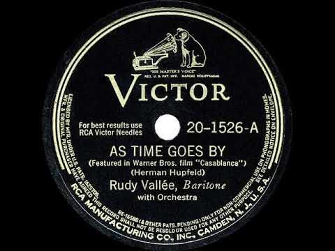 1943 HITS ARCHIVE: As Time Goes By - Rudy Vallee (recorded July 1931)