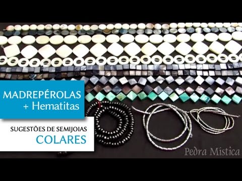 Pedra Mística - Acessórios para Montagem de Semijoias - Fios de Madrepérolas