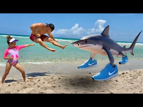 We Fought Tralalero Tralala on the Beach! Italian Brainrot skit