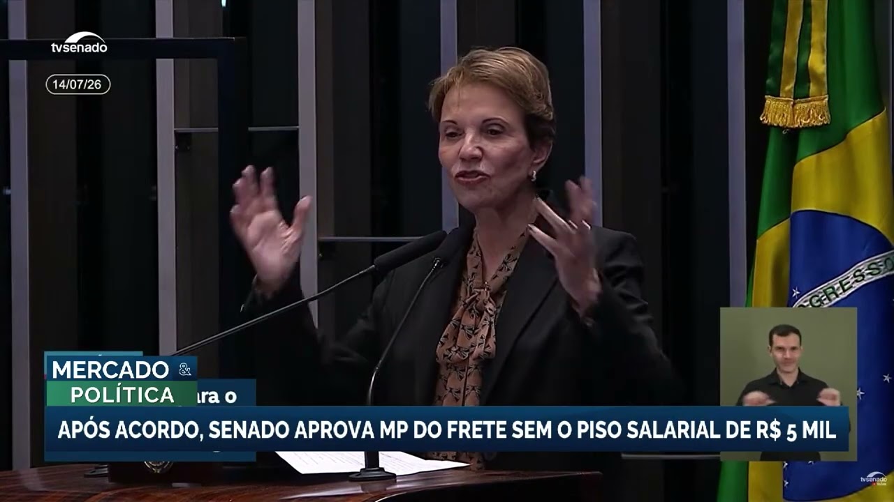 Senado aprova MP do frete e adia votação do Profert