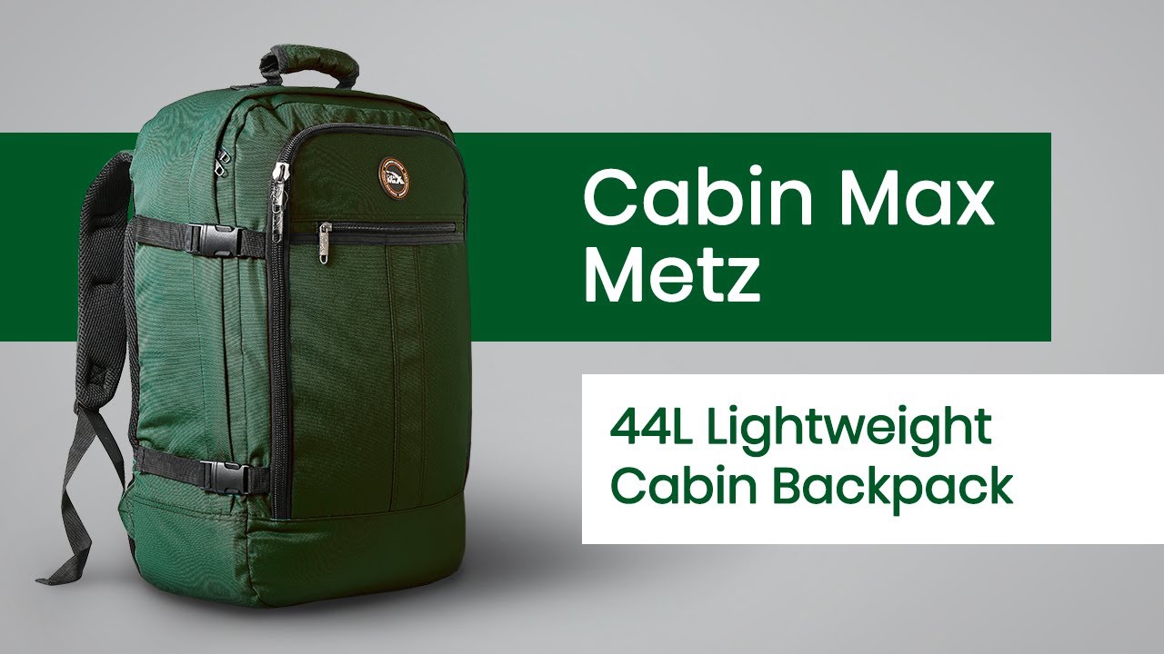 Cabin Max Metz 44L 55x40x20cm Backpack and Metz Packing cubes