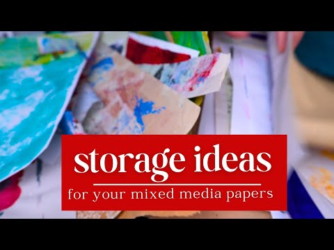 Storing Your Mixed Media Art and Painted Papers | 7 Useful Ideas