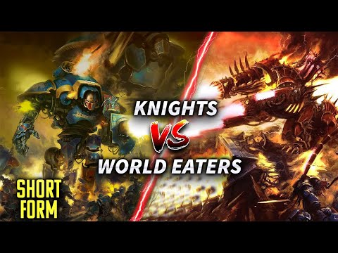 Imperial Knights vs World Eaters RBF64 #warhammer40k   #battlereport