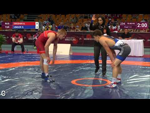 GOLD FS - 85 kg: A. GRISHIN (RUS) v. S. UNGOR (TUR)