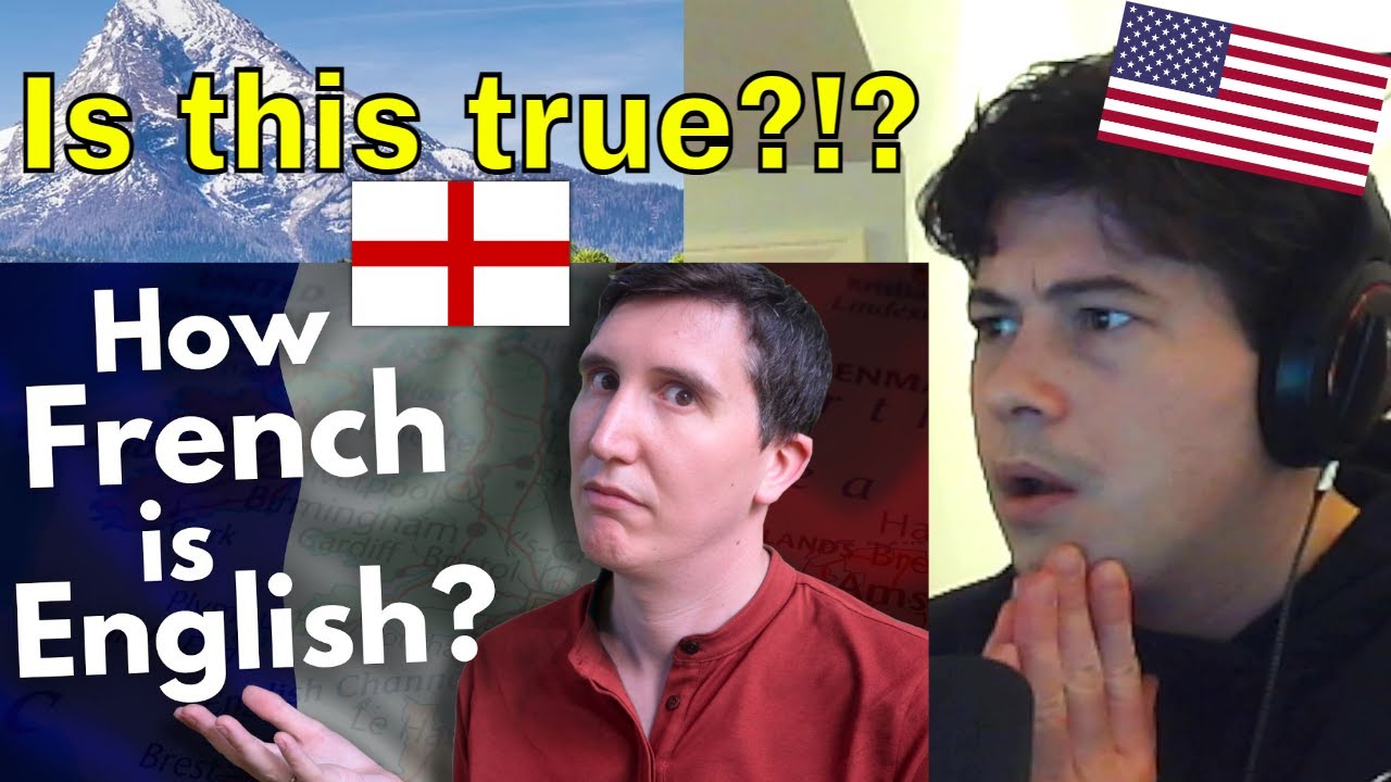 American Reacts Is English just badly pronounced French?