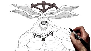 How to Draw Mahoraga | Step By Step | Jujutsu Kaisen