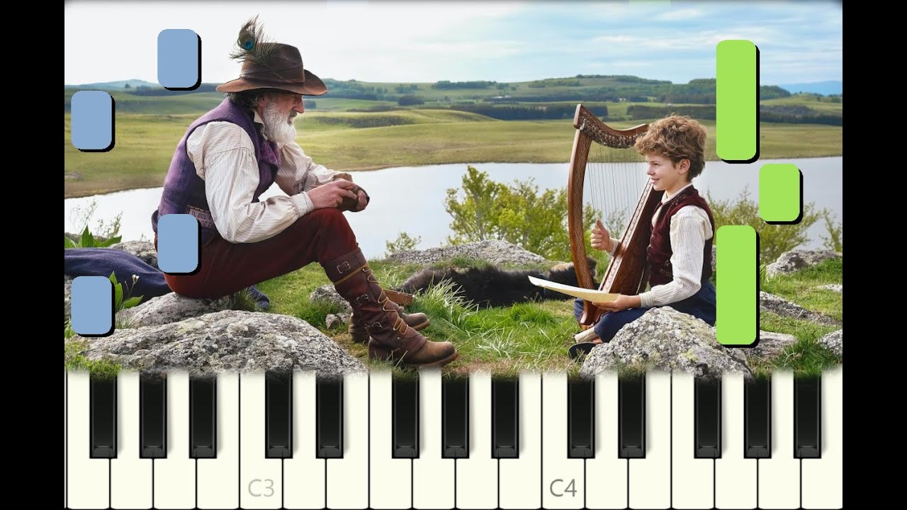 EASY piano tutorial GARDE CONFIANCE du film Rémi Sans Famille, 2018, partition gratuite