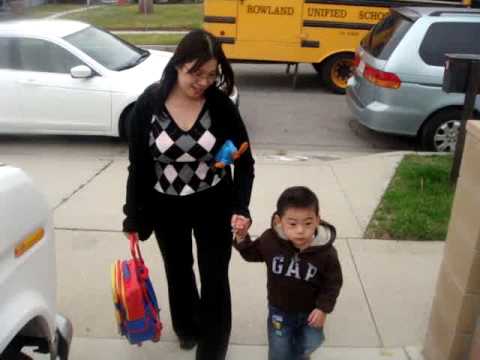 Ashton's First Bus Ride Home