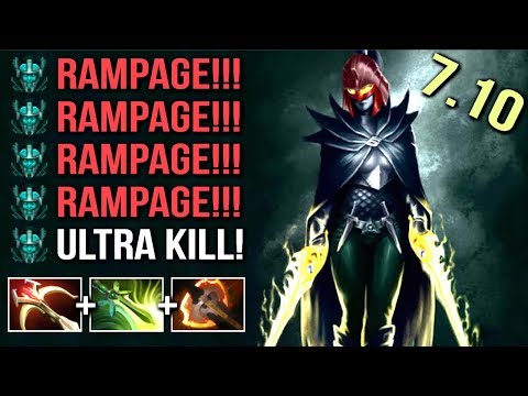 4x Rampage Phantom Assassin Non-Stop Crit Epic Pro Style by Waga Crazy Gameplay WTF Dota 2