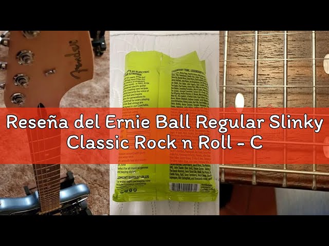 Vídeo relacionado con Ernie Ball Regular Slinky Classic Rock n Roll - Cuerdas para guitarra eléctrica, envoltura de níquel puro, calibre 10-46