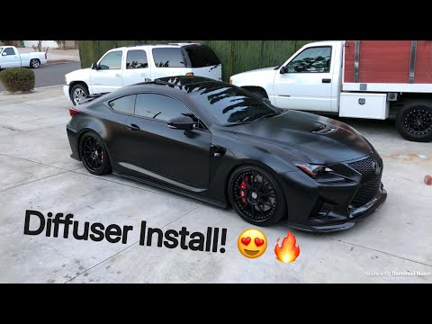 RCF Lexon Carbon Diffuser Install plus Novel Japan Sideskirts!