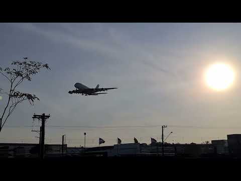 EMIRATES A380 - O MAIOR AVIÃO DO MUNDO" Vindo de Dubai, no aeroporto de Guarulhos SP - GRU #15