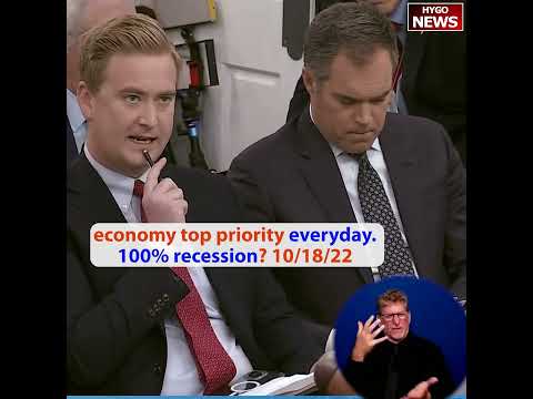 Q: if Biden's working on the economy every day, why 100% chance of a recession? A: transition stable