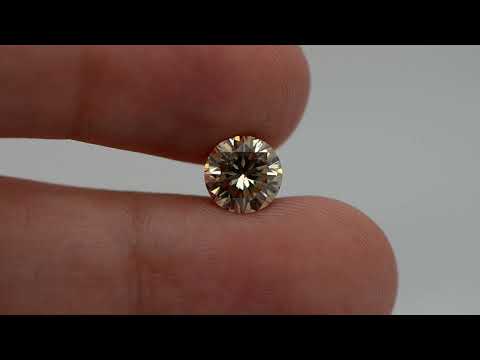 Fancy Champagne Round Cut Diamond 1.70 Carat SI1