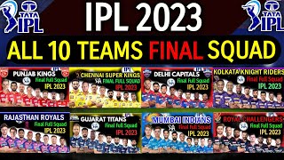 IPL 2023 - All Teams Full & Final Squad | CSK, KKR, RCB, MI, DC, GT, PBKS, RR Final Squad IPL 2023 |