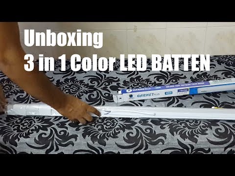 3 In 1 Color Led Tube Light Wipro Color Changing 22Watt LED Batten Light