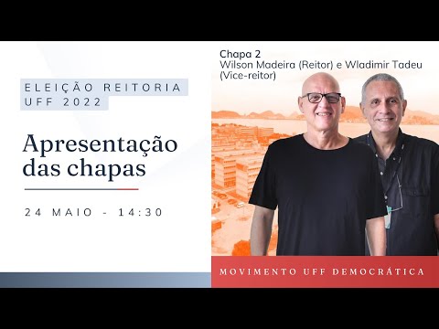Apresentação das chapas para eleição reitoria UFF 2022