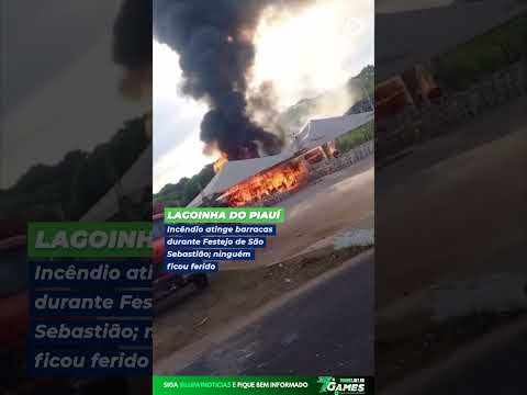 Incêndio atinge barracas durante Festejo de São Sebastião; ninguém ficou ferido: