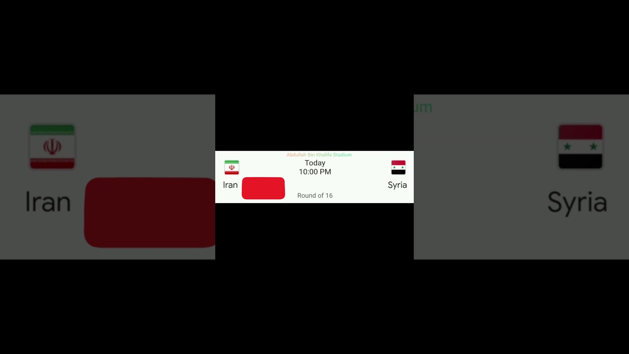 Exciting Match Alert: Iran vs. Syria Soccer Game Notification!
