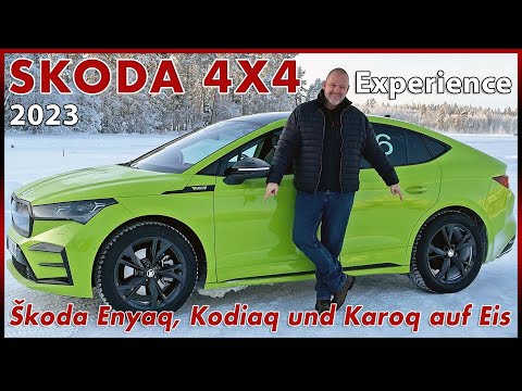 Skoda Enyaq | Skoda Kodiaq | Skoda Karoq - With all-wheel drive on ice - The Škoda 4x4 Experience...