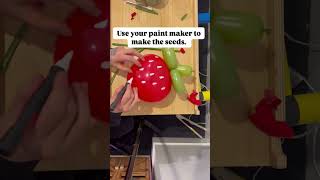 How to Make a Strawberry Balloon | Balloon Decor #balloon #party