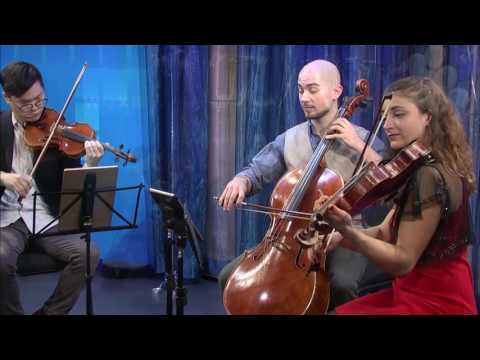 Dover Quartet plays Mozart's Quartet in B flat major, K  589  Menuet and Trio