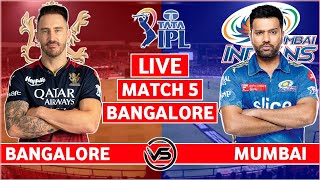 IPL 2023 Live: Royal Challengers Bangalore v Mumbai Indians Live | RCB v MI Live Scores & Commentary