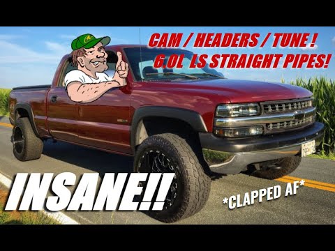 *RIDICULOUS* CAMMED/STRAIGHT PIPED 6.0 SILVERADO!!
