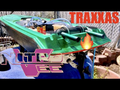 Traxxas Nitro Vee - Marine Pro 15 Engine ⛽️ - It's a HYBRID BOAT - Let's Start It 👍🏻