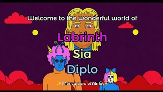 LSD - Welcome to the Wonderful World Of // Labrinth, Sia and Diplo// (Lyrics)