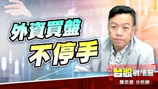 外資買盤不停手…短線要留心獲利賣盤!!#台股#盤勢# #外資#降息#fed#緩漲vs急漲#獲利賣盤｜小武哥投資事務所｜陳武傑 (圖)
