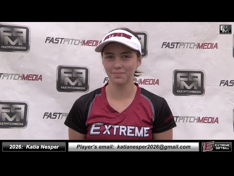 2026 Katia Nesper 4.0 GPA - Pitcher and Outfielder Softball Skills Video - Extreme Fastpitch