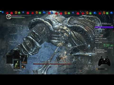 Dark Souls III - All Bosses SL1 No Upgrades/Infusions speedrun in 3:01:12 (IGT)