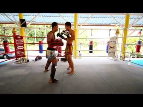 Muay Thai basic combinations 1-2-uppercut-knee