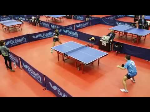 Spectacular tabletennis point by Matteo Florio