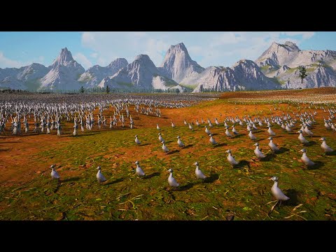 Alliance of 1.5M Chicken & Battle Duck VS a HUGE Medieval Army ! Ultimate Epic Battle Simulator 2