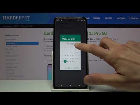 Cómo cambiar fecha y hora en HTC Desire 21 Pro - configurar fecha y hora