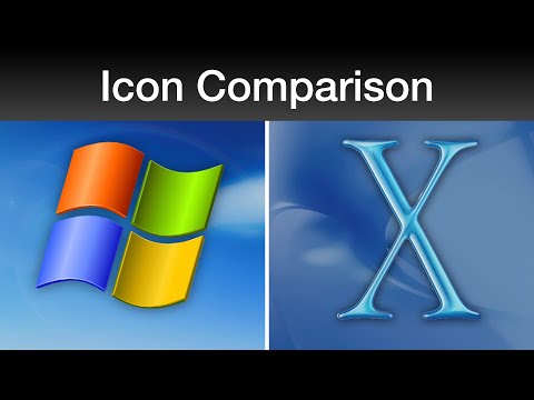 Windows XP vs Mac OS X 10.1 Icons!