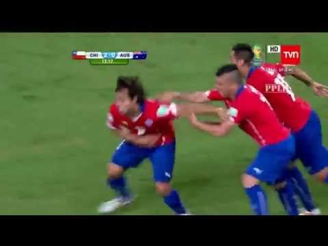 Gol de Jorge Valdivia frente Australia - Brasil 2014