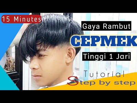 Teknik Mudah !!! Gaya Rambut Cepmek 1 jari Anak Remaja || Paling diminati @WARCUBontomanai8910
