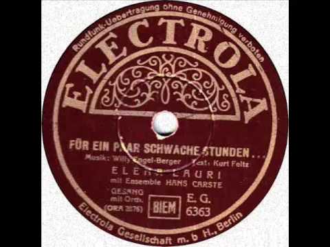 Elena Lauri mit Hans Carste   Für ein paar schwache Stunden