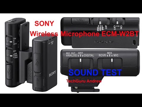 SONY Wireless Microphone ECM-W2BT SOUND TEST