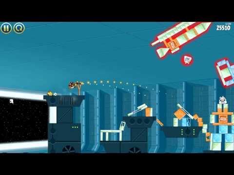 Angry Birds Star Wars. Death Star. 3 star Walkthrough 2-25 level