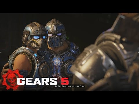 Gears 5 : Campaign Walkthrough 3 Player Co-op Part 3 : Clayton Carmine!!!
