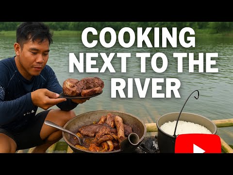 Epic Ocean Feast! Eating Fresh OCTOPUS + Fish on a Bamboo Raft at Sea 🌊