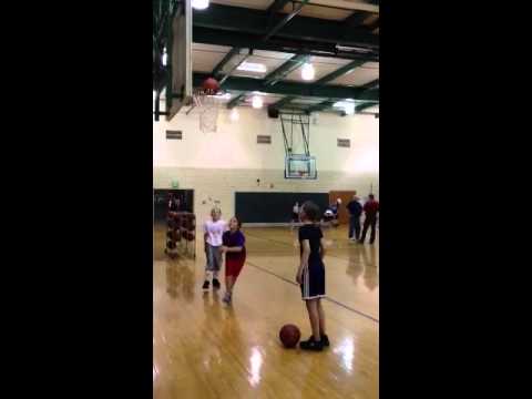 McKenna practicing with the Region Rebels